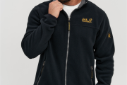 Флиска мужская Jack Wolfskin чёрная тёплая