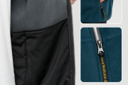 Мужская флиска Jack Wolfskin голубая тёплая