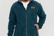 Мужская флиска Jack Wolfskin голубая тёплая