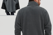 Мужская флиска Jack Wolfskin серая теплая