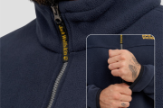 Мужская флиска Jack Wolfskin тёмно-синяя тёплая