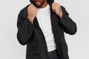 Мужской плащ Jeans Town 2524 чёрный классический