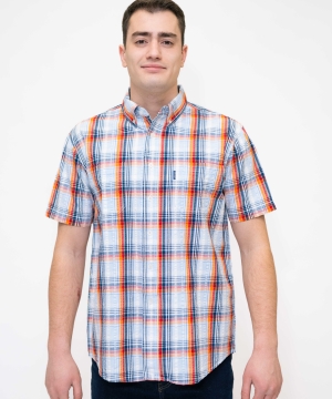 Мужская рубашка Montana с коротким рукавом 14-002 красная