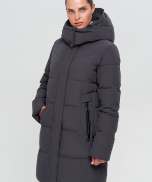 Зимняя женская  куртка Wiadimir 2521  серая 