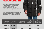 Пуховик мужской WladiMir   4590  чёрный  прямой