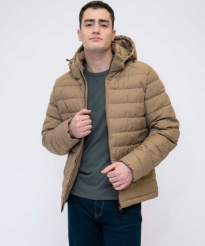 Демисезонная мужская куртка Talifeck 51116 бежевая