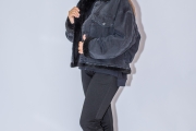 Джинсовая куртка Whitney 520  Черная свободного кроя