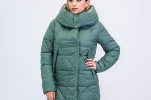 Зимняя женская куртка Evacana 1046 Зеленая