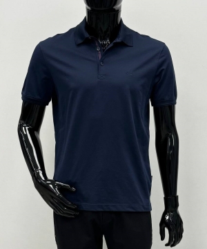 Мужская футболка поло Caporicco 20030  синяя