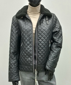 Демисезонная куртка Miegofce 23665  черная короткая