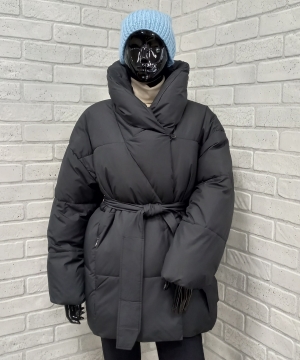 Зимняя женская куртка Evacana 2701 Черная 