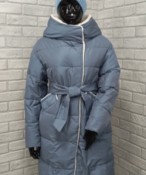 Зимняя женская куртка Evacana 2763 Голубая