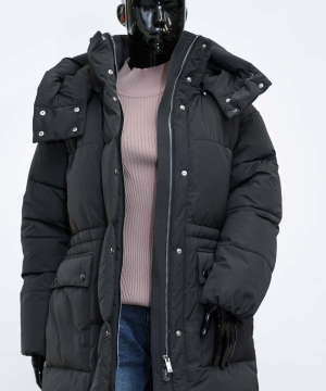 Зимняя женская куртка Evacana 3294 черная