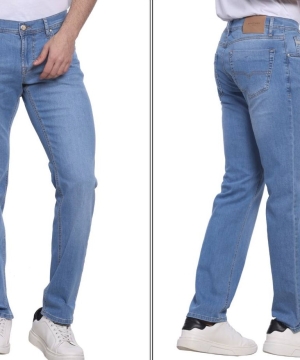 Мужские джинсы Whitney 345 голубые слегка зауженные