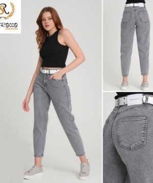 Женские джинсы Sherocco 7227  серые укороченные