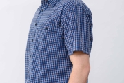 Рубашка мужская летняя Montana T273 в клетку с коротким рукавом