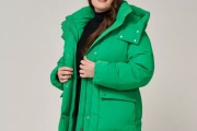 Зимняя женская куртка Evacana 3294 Зеленая 